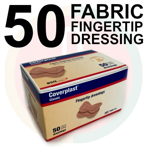 FABRIC FINGERTIP DRESSINGS MINOR CUTS AND ABRASIONS 50 DRESSINGS