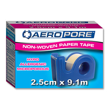 TAPE H/ALLERGENIC 2.5CM WITH DISPENSER