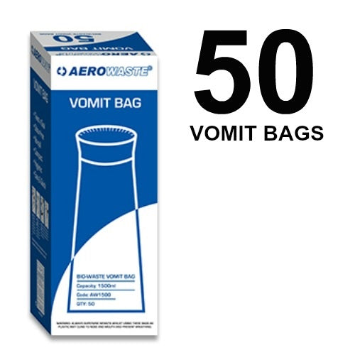 AERO WASTE VOMIT BAG 50 PIECES