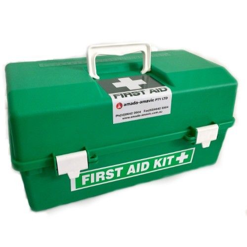 STANDARD DOUBLE TRAY GREEN TACKLE FIRST AID KIT