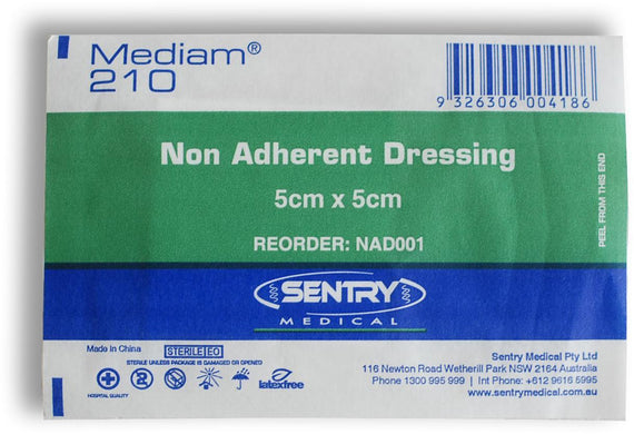 NON ADHERENT DRESSING 5CM x 5CM