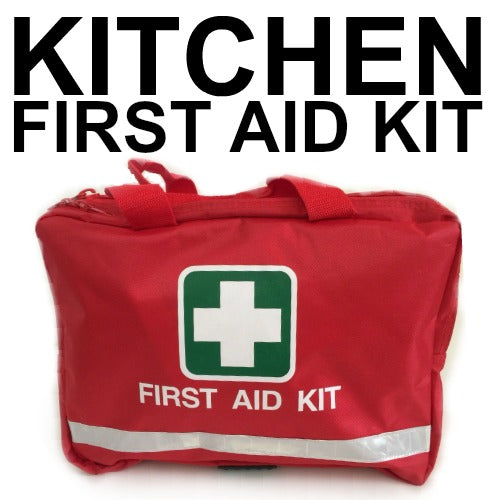 KITCHEN FIRST AID KIT RED BAG