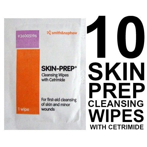 10 WOUND CLEANSING WIPES